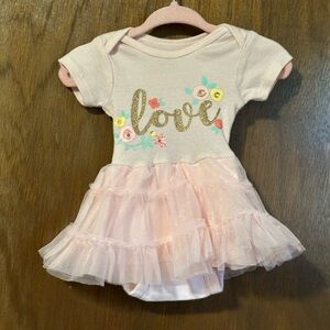 Baby Dress simulates pink valet Ballerina dress